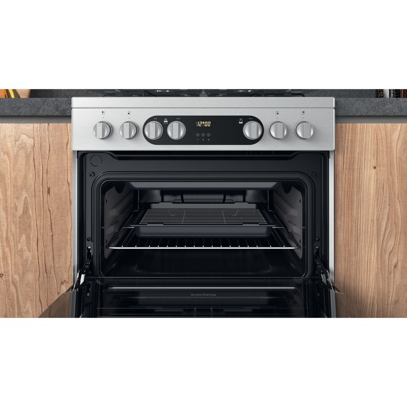 Hotpoint Double Cooker HDM67G9C2CX/U Inox A Cavity