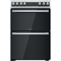 Hotpoint Double Electric Cooker - White - 60cm - A | A Rated - HDT67V9H2CW/UK