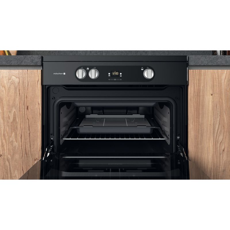 Hotpoint Double Cooker HDM67I9H2CB/U Black A Cavity