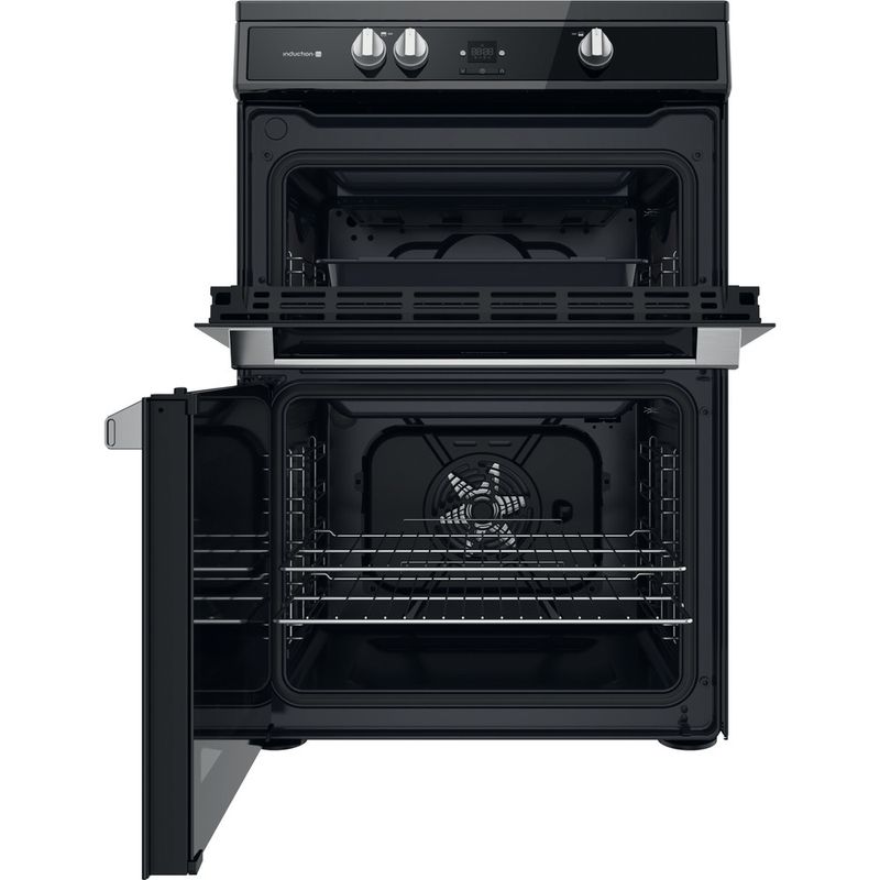 Hotpoint Double Cooker HDT67I9HM2C/UK Black A Frontal open