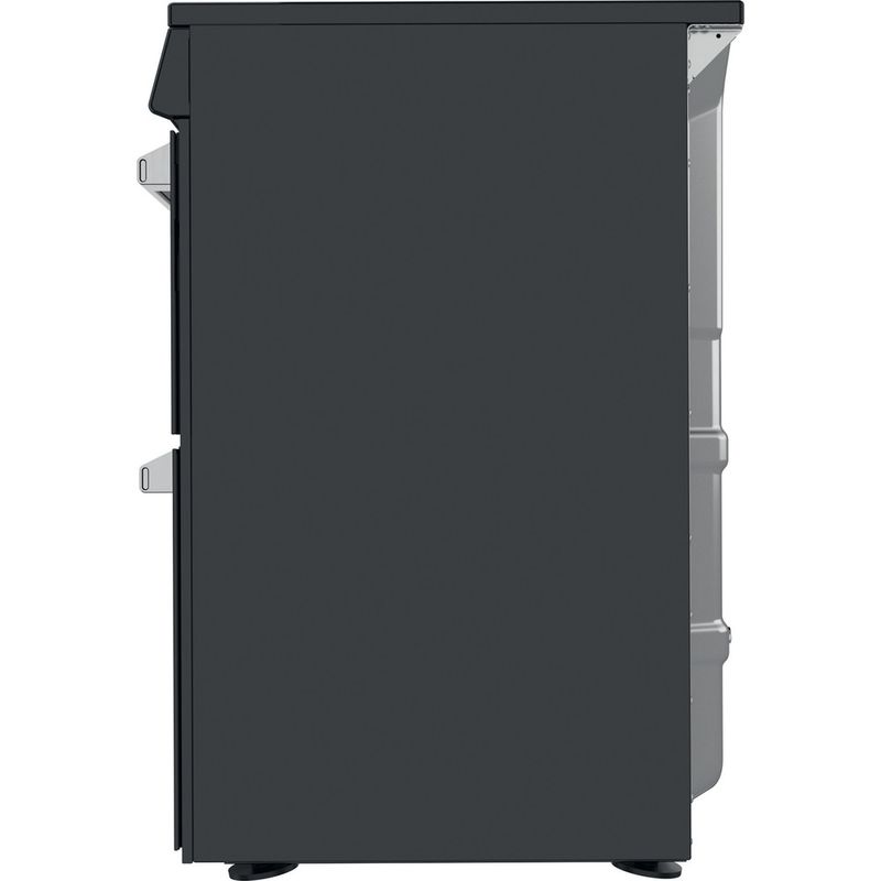 Hotpoint Double Cooker HDT67I9HM2C/UK Black A Back / Lateral