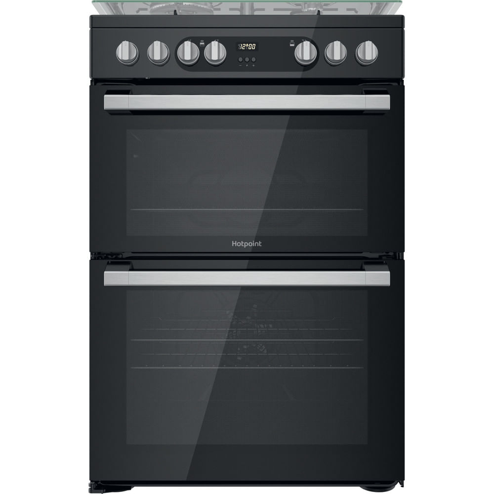 Hotpoint HDM67G9C2CSB/UK Dual Fuel Double Cooker - Black