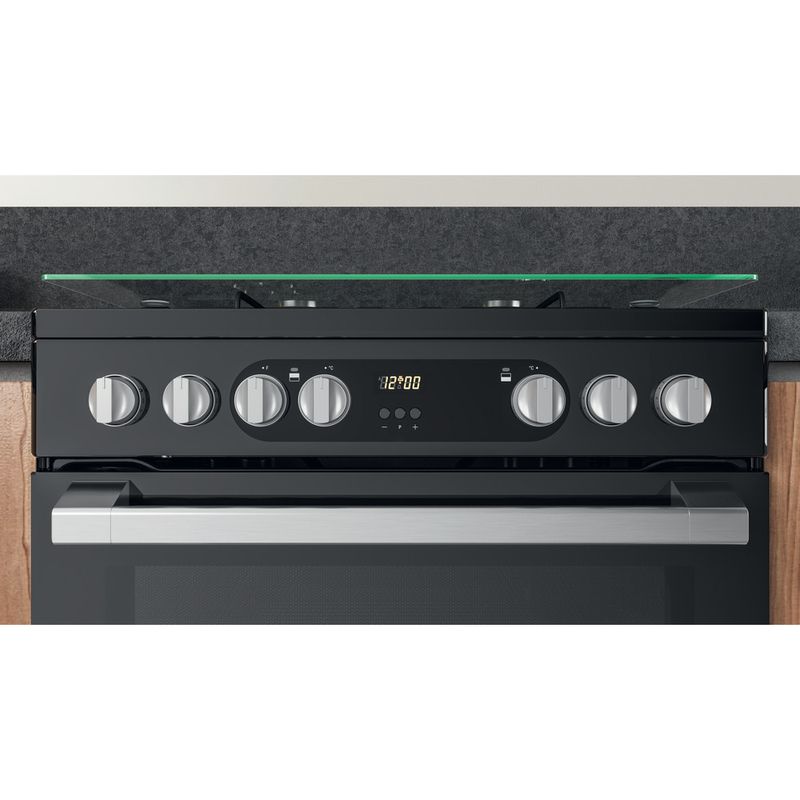 Hotpoint Double Cooker HDM67G9C2CSB/UK Black A Lifestyle control panel