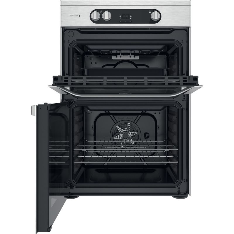 Hotpoint Double Cooker HDM67I9H2CX/UK Inox A Frontal open