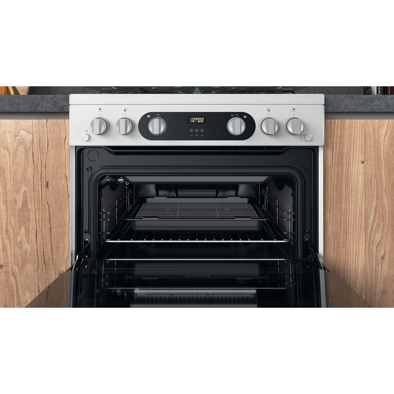 Hotpoint Double Cooker HD67G02CCW/UK White A+ Cavity