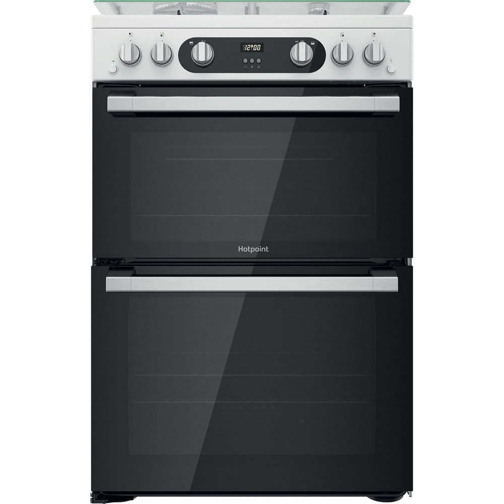 Hotpoint HD67G02CCW/UK Double Cooker - White