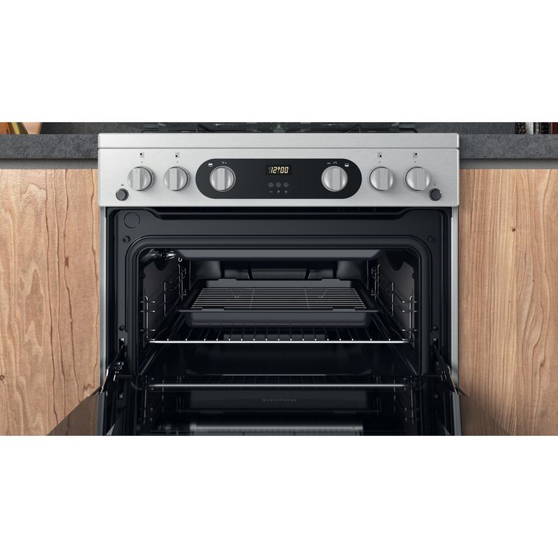 Hotpoint Double Cooker HDM67G0C2CX/U Inox A+ Cavity