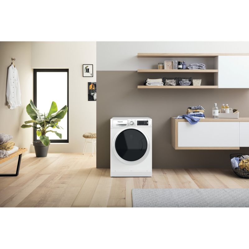 Hotpoint Washing machine Freestanding NLLCD 1044 WD AW UK N White Front loader B Lifestyle frontal