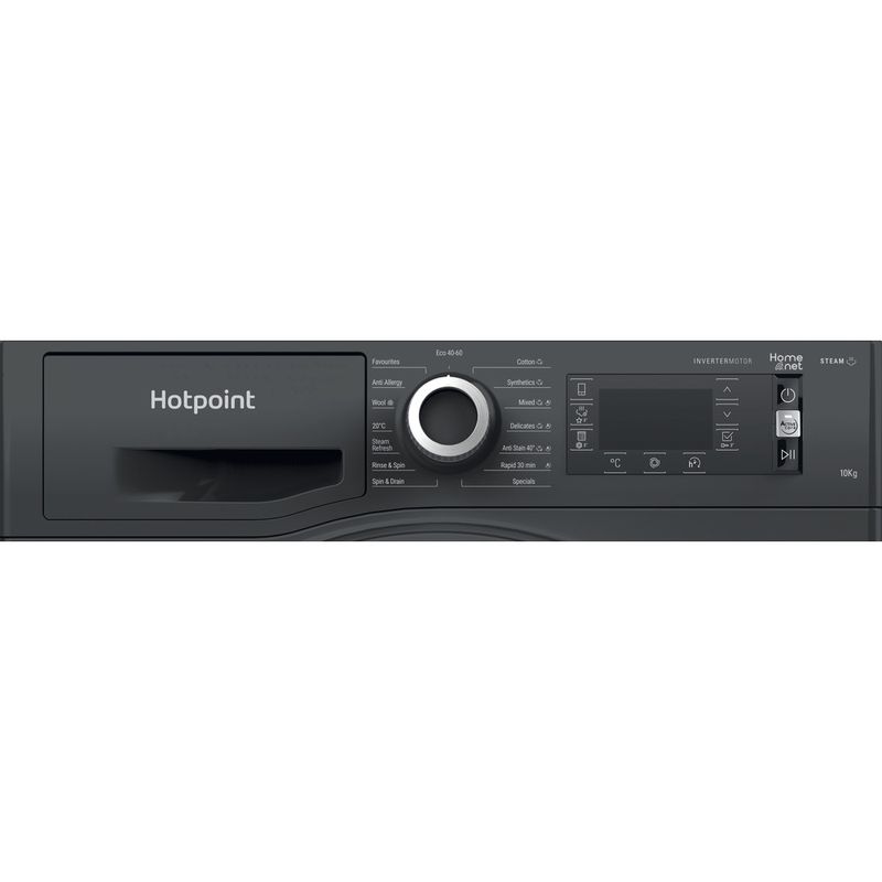 Hotpoint Washing machine Freestanding NLLCD 1064 DGD AW UK N Dark Grey Front loader C Control panel