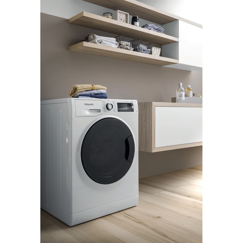 Hotpoint Washing machine Freestanding NLCD 1164 D AW UK N White Front loader C Lifestyle perspective