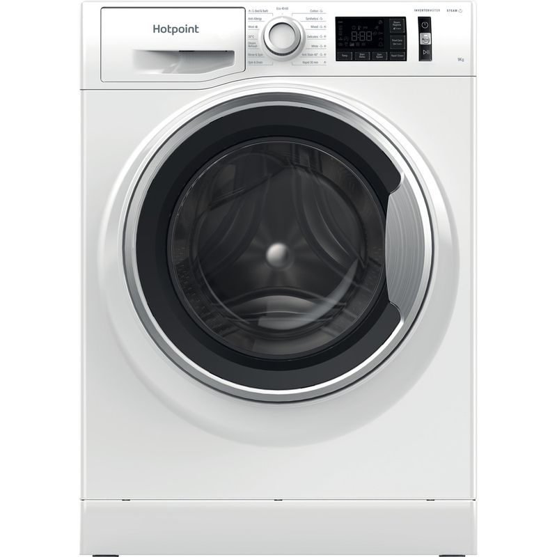 Hotpoint Washing machine Freestanding NM11 945 WS A UK N White Front loader B Frontal