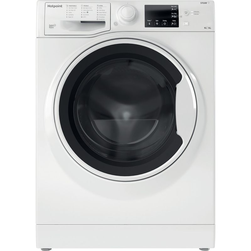 Hotpoint Washer dryer Freestanding RDGE 9643 W UK N White Front loader Frontal