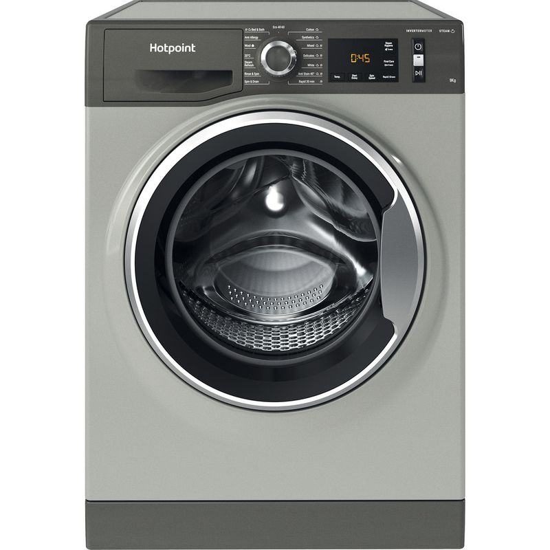 Hotpoint Washing machine Freestanding NM11 945 GC A UK N Graphite Front loader B Frontal