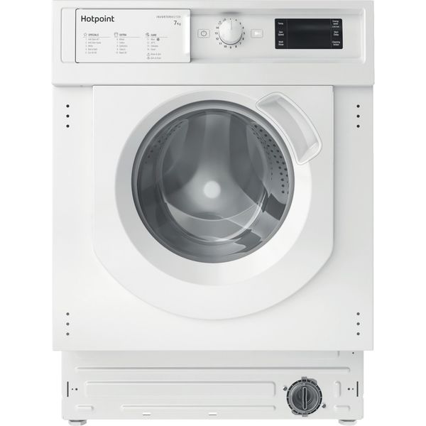 Hotpoint-Washing-machine-Built-in-BI-WMHG-71483-UK-N-White-Front-loader-D-Frontal