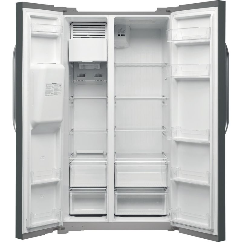 Hotpoint Side-by-Side Freestanding SXBHE 924 WD (UK) 1 Inox Look Frontal open
