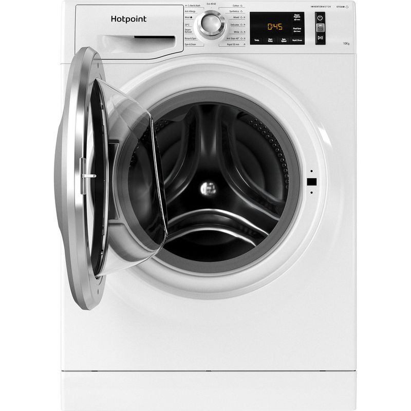 Hotpoint-Washing-machine-Freestanding-NM11-1064-WC-A-UK-N-White-Front-loader-C-Frontal-open