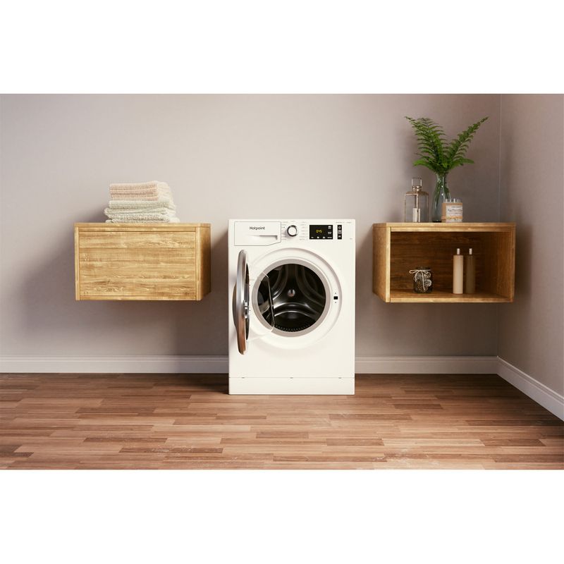 Hotpoint Washing machine Freestanding NM11 1064 WC A UK N White Front loader C Lifestyle frontal open
