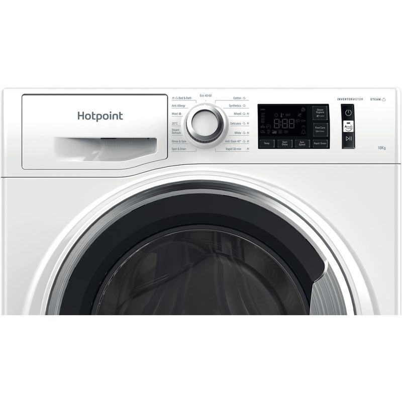 Hotpoint-Washing-machine-Freestanding-NM11-1064-WC-A-UK-N-White-Front-loader-C-Control-panel