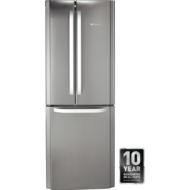 Freestanding fridge freezer Hotpoint FFU3D X 1