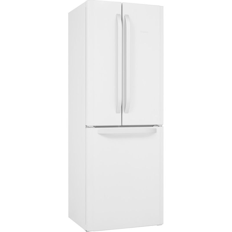Hotpoint-Fridge-Freezer-Freestanding-FFU3D-W-1-White-3-doors-Perspective