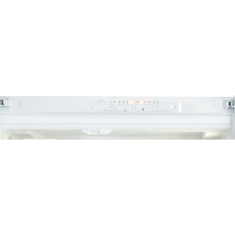 Hotpoint Fridge Freezer Freestanding FFU3D W 1 White 3 doors Control panel