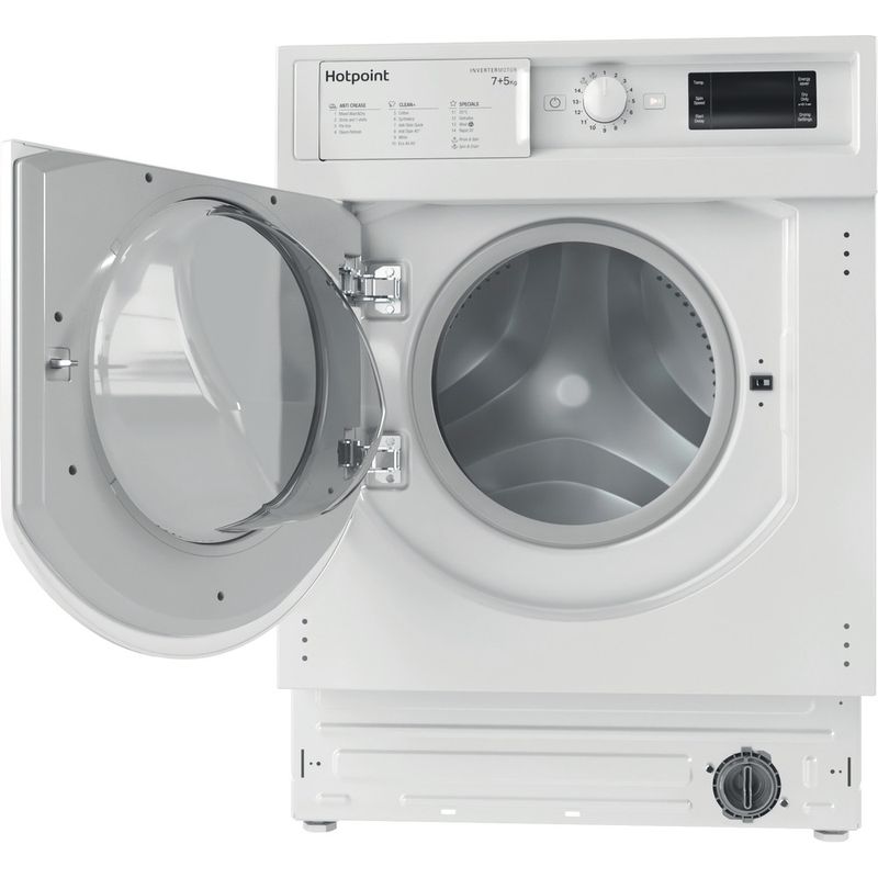 Hotpoint Washer dryer Built-in BI WDHG 75148 UK N White Front loader Frontal open