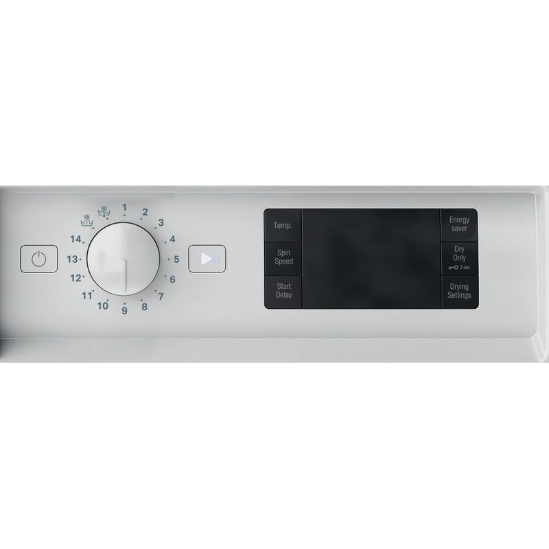 Hotpoint Washer dryer Built-in BI WDHG 75148 UK N White Front loader Control panel