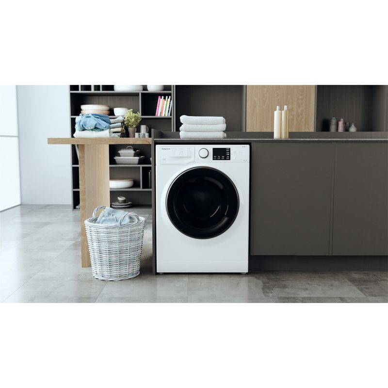 Hotpoint Washer dryer Freestanding RD 964 JD UK N White Front loader Lifestyle frontal