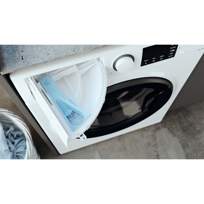 Hotpoint Washer dryer Freestanding RD 964 JD UK N White Front loader Drawer