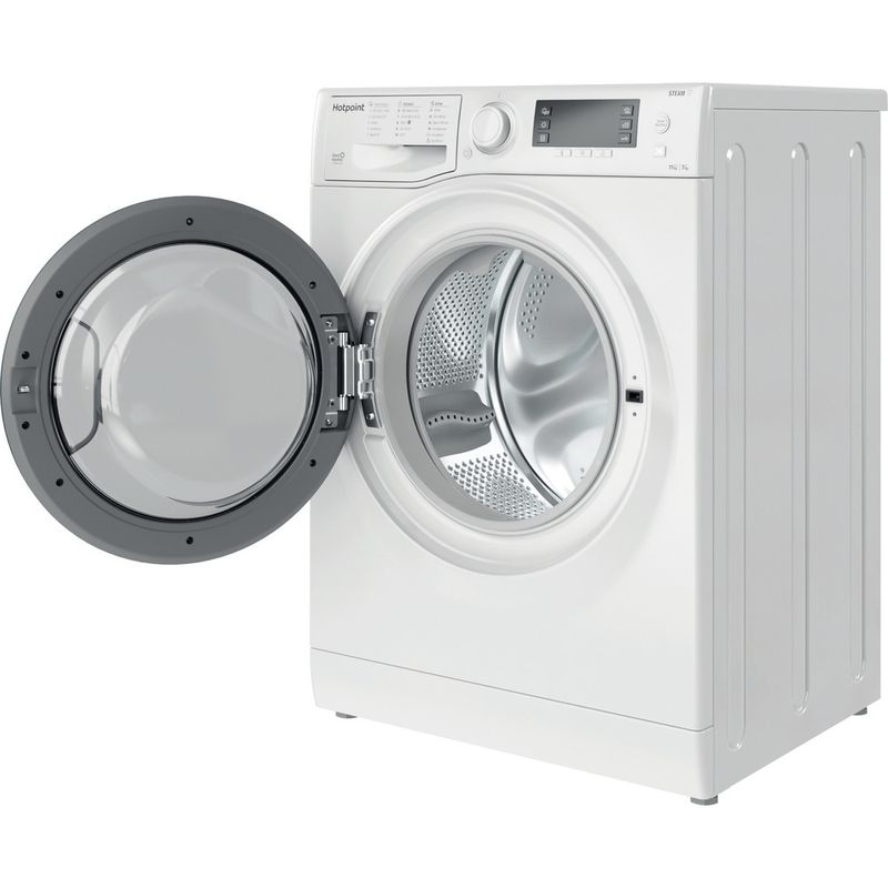 Hotpoint Washer dryer Freestanding RD 1176 JD UK N White Front loader Perspective open