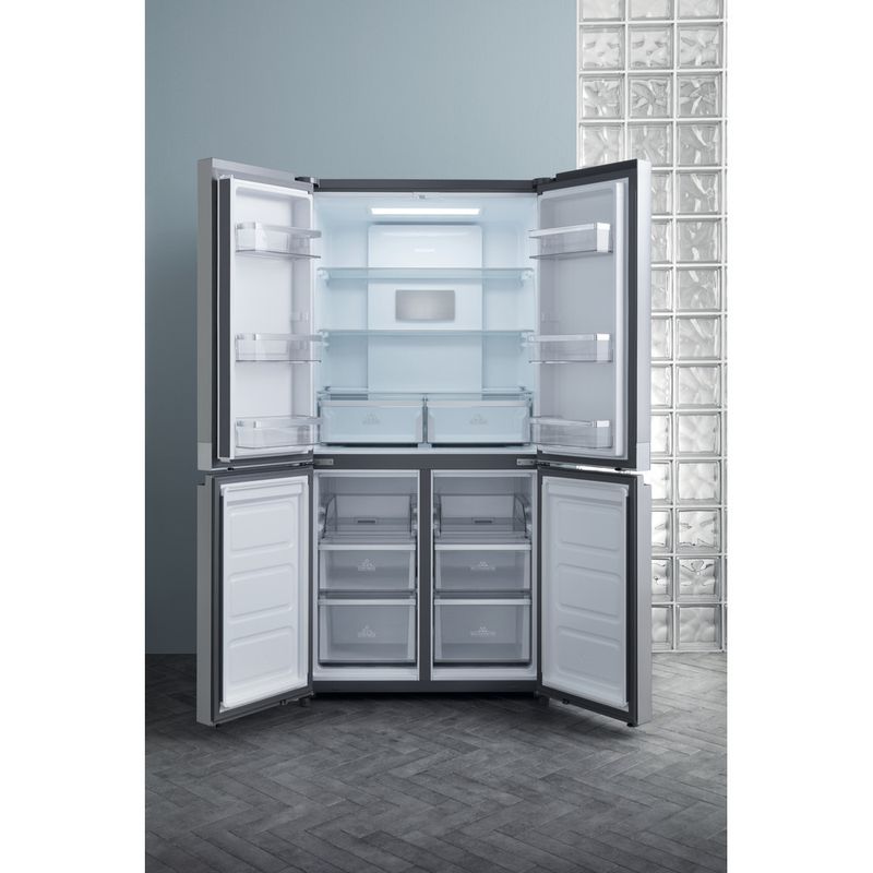Side by Side Fridge Freezer Hotpoint HQ9 B1L 1