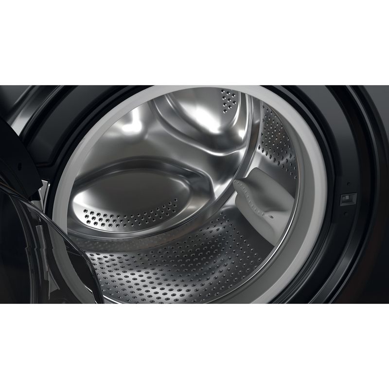 Hotpoint-Washing-machine-Freestanding-NSWM-843C-BS-UK-N-Black-Front-loader-D-Drum