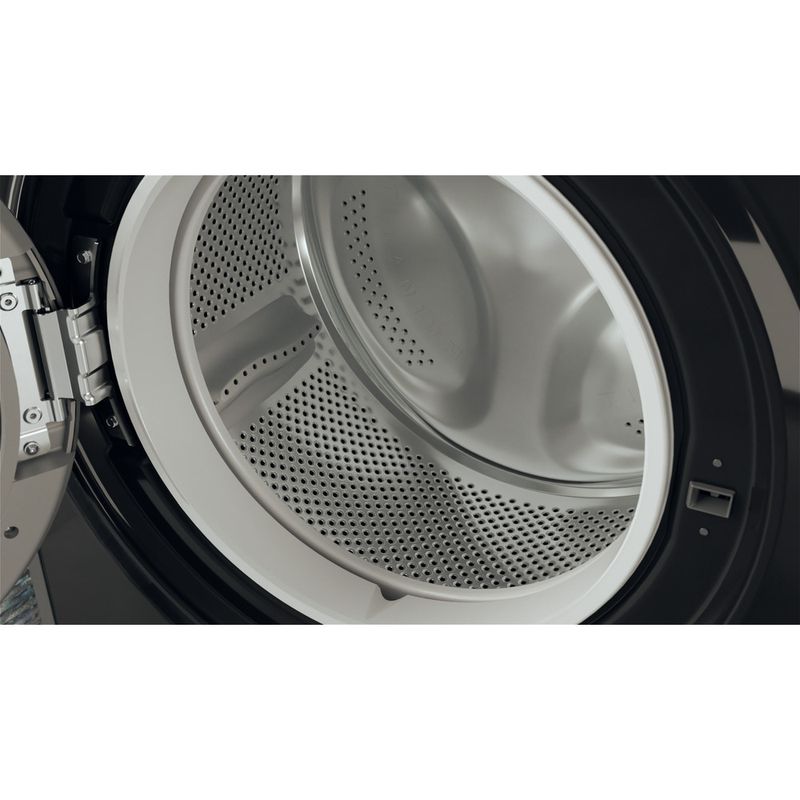 Hotpoint Washer dryer Freestanding RD 966 JKD UK N Black Front loader Drum