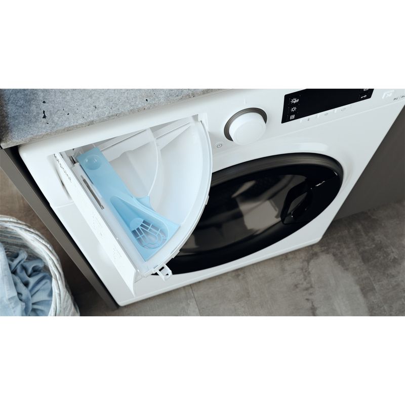 Hotpoint Washer dryer Freestanding RD 966 JD UK N White Front loader Drawer