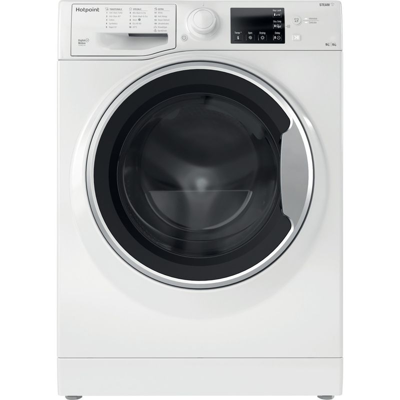 Hotpoint Washer dryer Freestanding RDGR 9662 WS UK N White Front loader Frontal