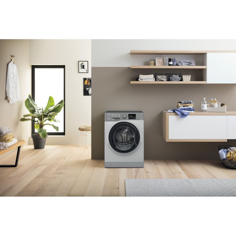 Hotpoint Washer dryer Freestanding RDGR 9662 GK UK N Graphite Front loader Lifestyle frontal