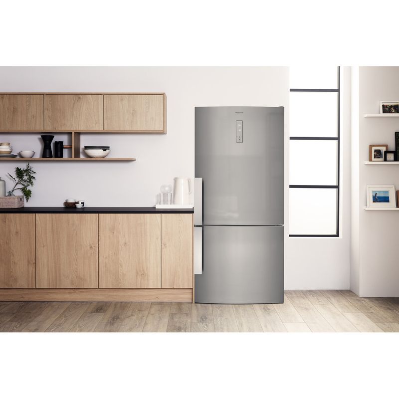 Hotpoint Fridge Freezer Freestanding H84BE 72 XO3 UK 2 Inox 2 doors Lifestyle frontal