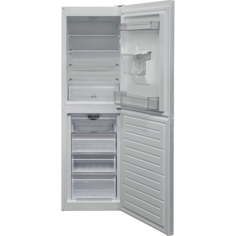 Hotpoint Fridge Freezer Freestanding HBNF 55181 W AQUA UK 1 White 2 doors Frontal open
