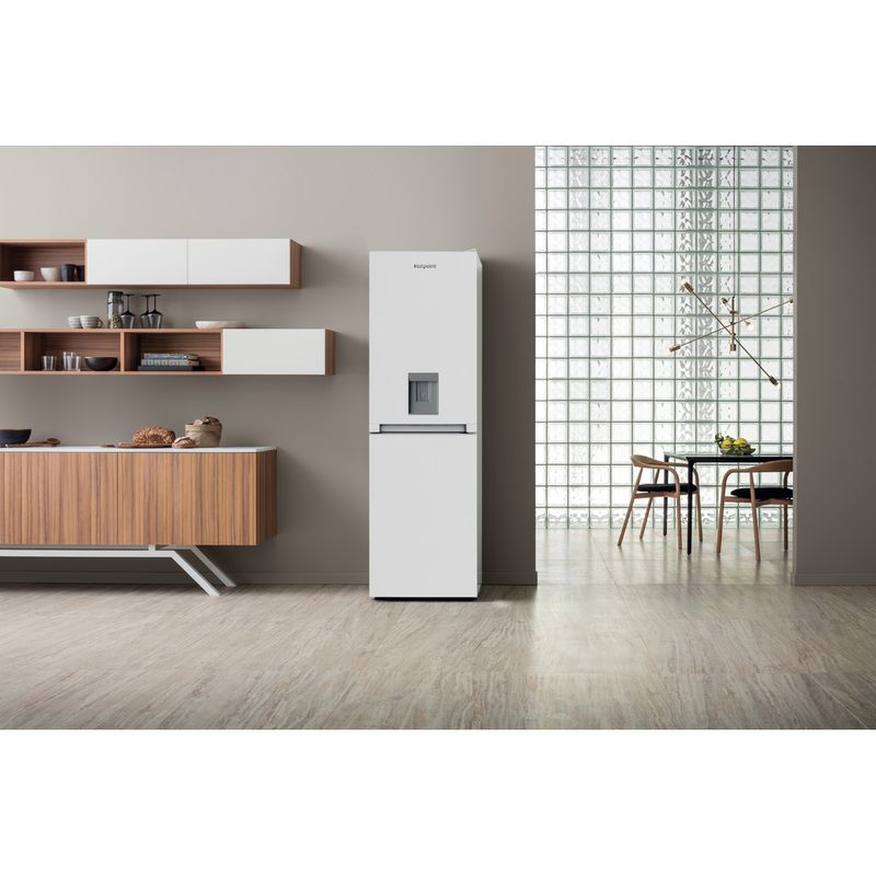Hotpoint Fridge Freezer Freestanding HBNF 55181 W AQUA UK 1 White 2 doors Lifestyle frontal