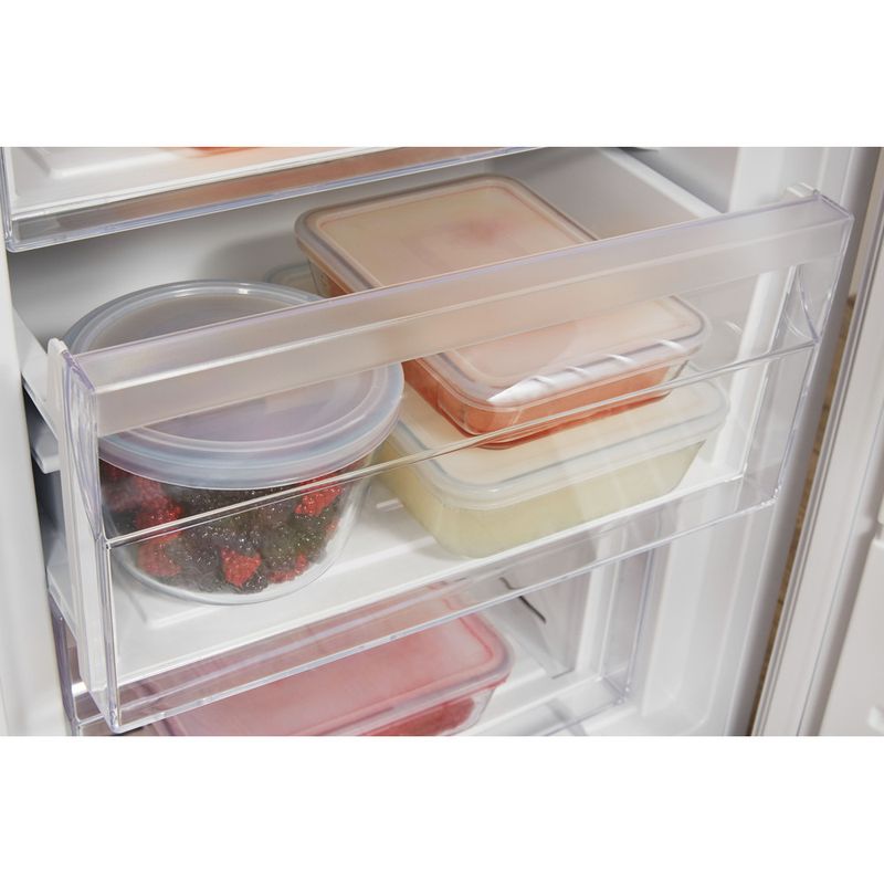 Hotpoint Fridge Freezer Freestanding HBNF 55181 W AQUA UK 1 White 2 doors Drawer