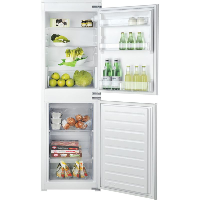 Hotpoint-Fridge-Freezer-Built-in-HMCB-50501-UK-White-2-doors-Frontal-open