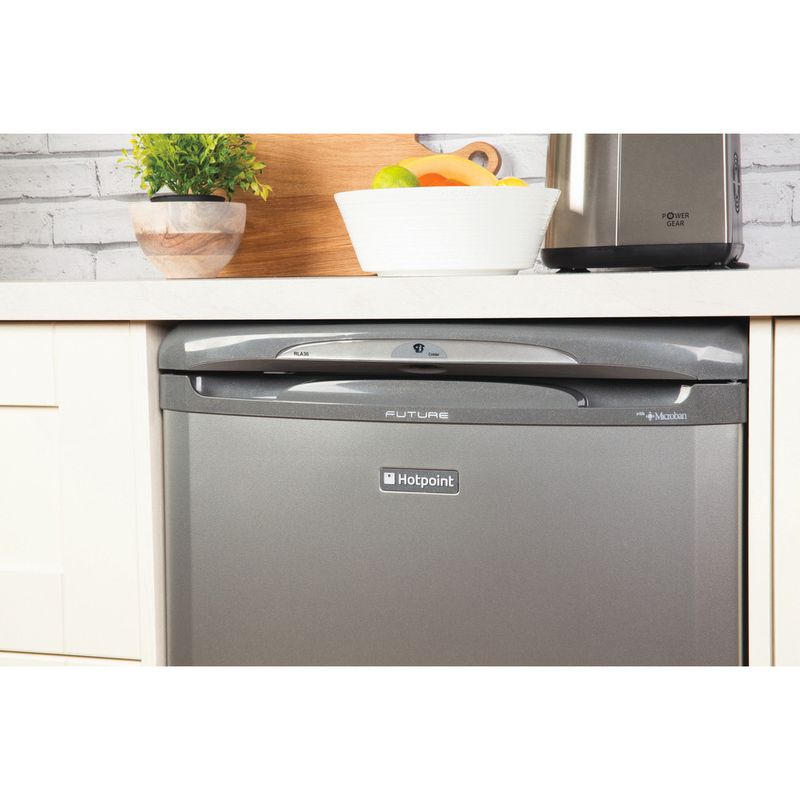 Hotpoint Refrigerator Freestanding RLA36G 1 Graphite Lifestyle detail