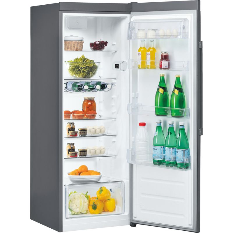 Hotpoint Refrigerator Freestanding SH6 A1Q GRD 1 Graphite Perspective open