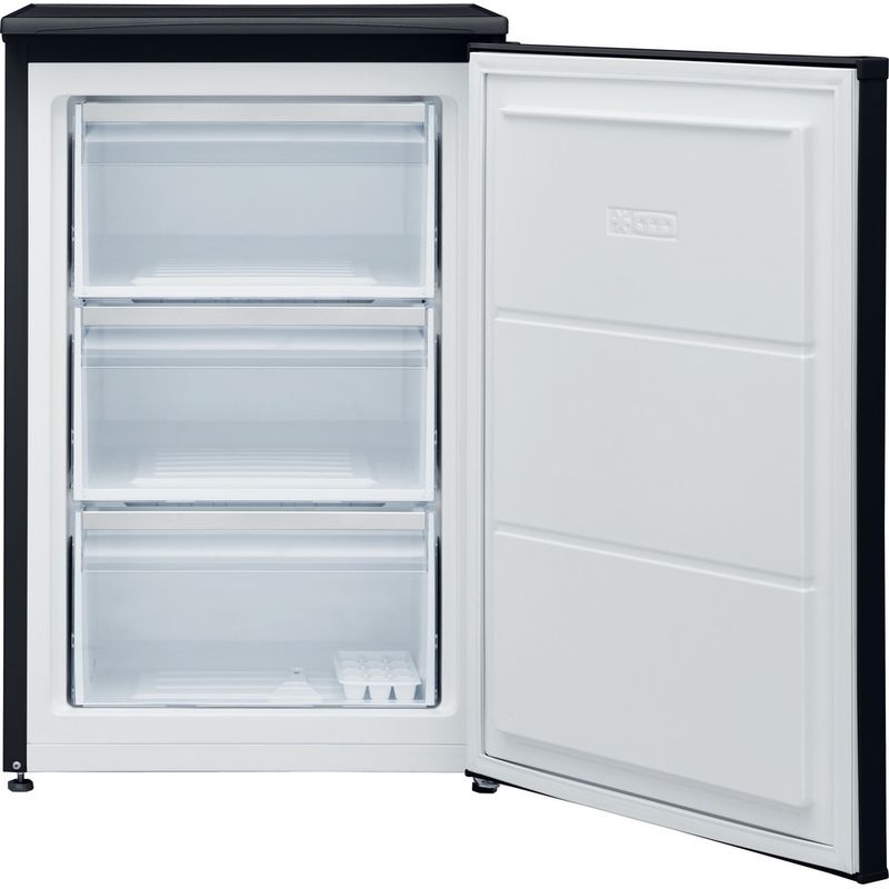 Hotpoint Freezer Freestanding H55ZM 1110 K 1 Black Frontal open