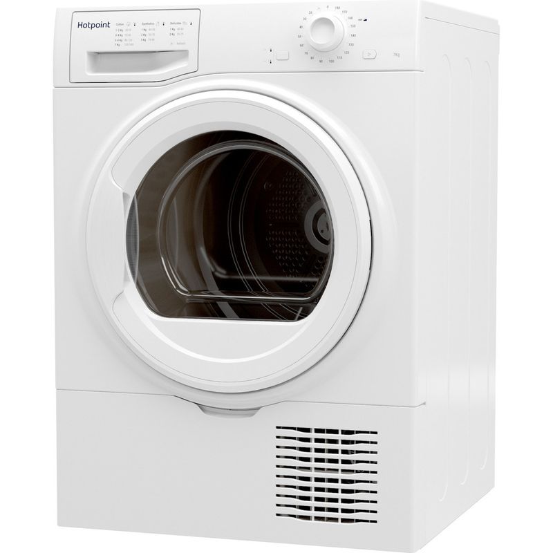 Hotpoint Dryer H2 D71W UK White Perspective