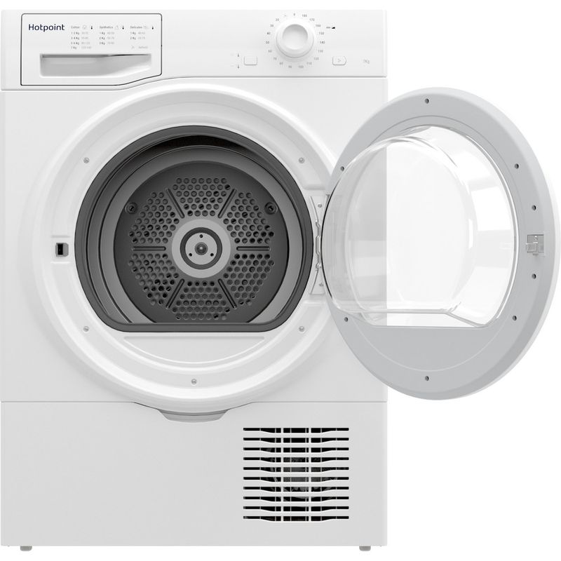 Hotpoint-Dryer-H2-D71W-UK-White-Frontal-open