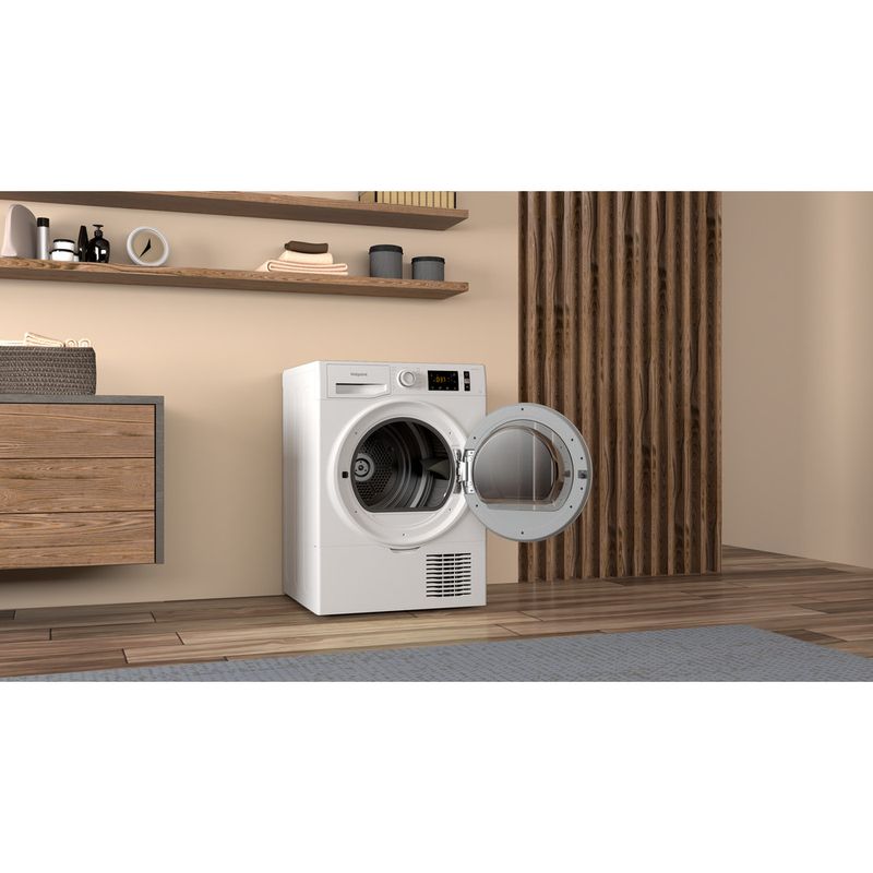 Hotpoint Dryer H3 D91WB UK White Lifestyle perspective open