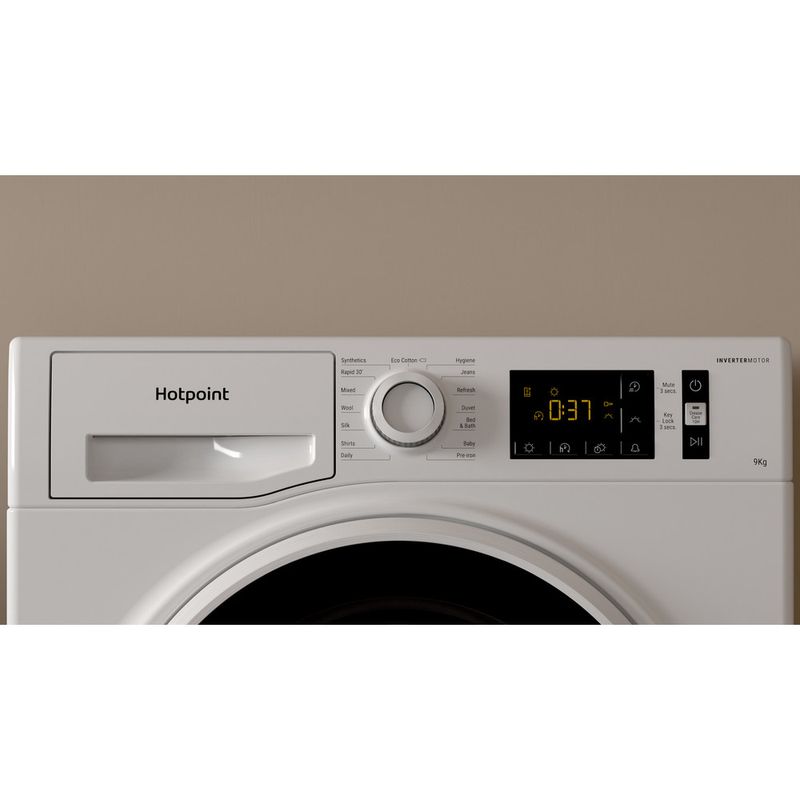 Hotpoint Dryer H3 D91WB UK White Lifestyle control panel