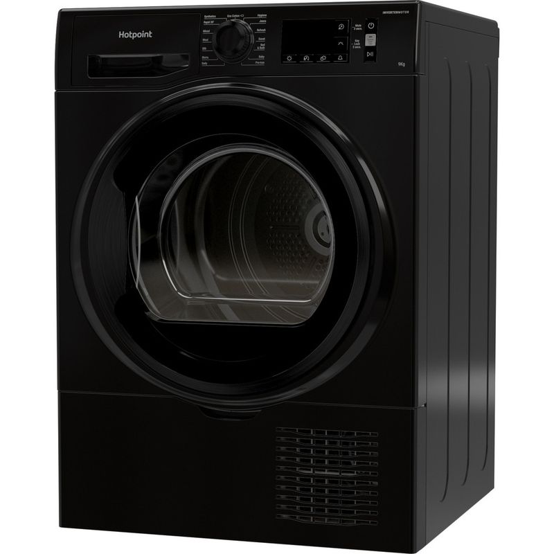 Hotpoint Dryer H3 D91B UK Black Perspective