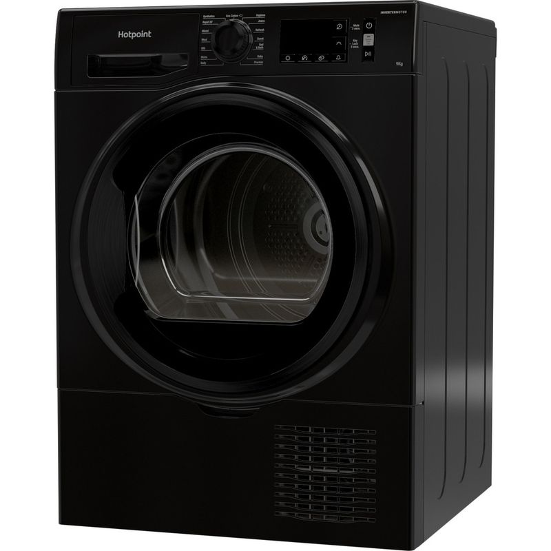 Hotpoint-Dryer-H3-D91B-UK-Black-Perspective